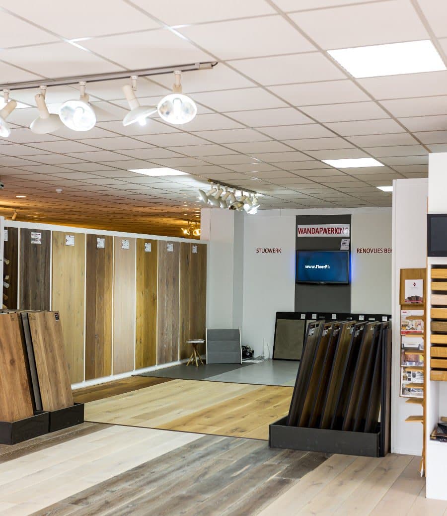 Showroom FloorPlaza Utrecht — 180+ vloeren voelen en vergelijken